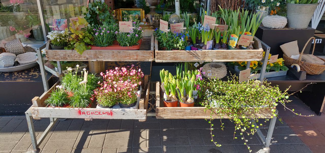 Corona Blumen Vor Der Tür Kontaktloser Verkauf